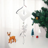 LONGSHENG - SINCE 2001 - Sun Catchers Elf Wind Spinner with Crystal Suncatcher for Hanging Ornaments Decorative Windows Prism Rainbow Maker Home Yard Garden Decor