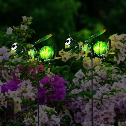 Viveta 2 Pack Solar Figurine Lights, Garden Solar Lights Stake, Ant Decorative Solar Light for Garden Pathway Patio, Waterproof Outdoor Decor