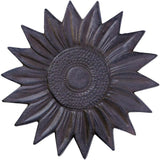 Sunset Vista Designs Cast Iron Sunflower Stepping Stone, 12-Inch Diameter