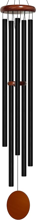 Bursvik Wind Chimes for Outside Deep Tone, 60 inch 5 Heavy Duty Tubes Aluminium Metal Extra Large Wind Chimes Outdoor, Decoration for Garden, Patio, Yard, Gift for Mother's Day, Birthday