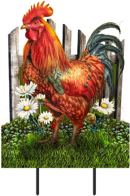 Briarwood Lane Sunrise Rooster Metal Art