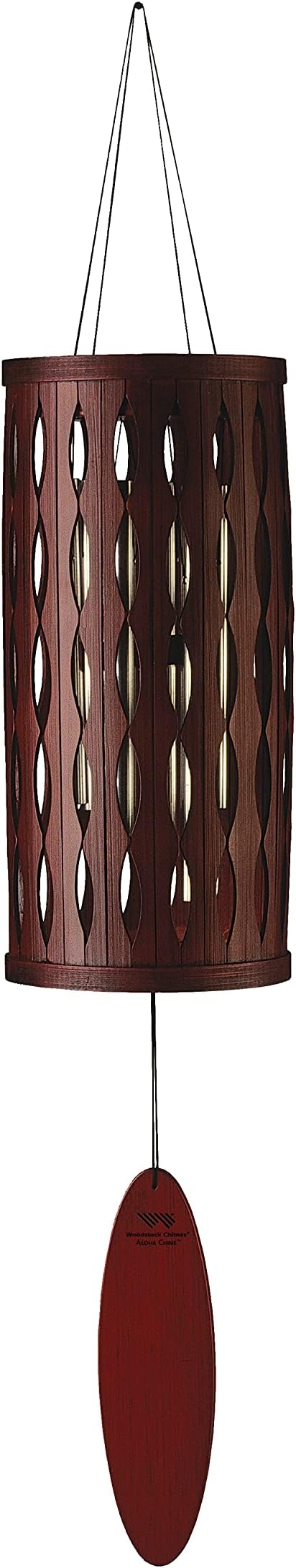 Woodstock Chimes Signature Collection, Aloha Chime, 28'' Purple Passion Decor Designs - Coastal Gifts Wind Chimes for Outdoor, Patio, Home or Garden Décor (ACP)
