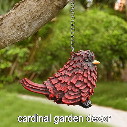 Cardinal Figurine Red Bird Gifts Garden Decor Statues, Mini Red Bird Garden Sculptures Ornaments, Beautiful Cardinal Gifts for Christmas Birthday for Mom Grandma