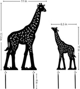 Giraffe Metal Decorative Garden Stakes Giraffe Gifts for Women Men Mom Birthday Gifts Silhouette Statues for Garden Decor, Yard Art, Patio, Outside, Lawn Ornaments, Outdoor Decorations