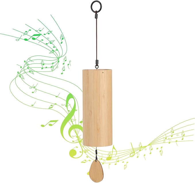 Bamboo Wind Chimes for Sound Healing Windchime for Meditation Home & Garden Decoration as Gifts C-Chord