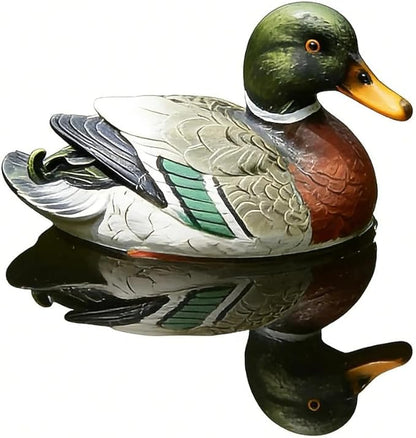 Outdoor Duck Statues: Resin Decor-Realistic Floating Mallard Ducks, Waterproof for Pond, Garden, Patio Ornaments, Ideal for Pool Backyard Lawn Decoration and Cake Toppers.