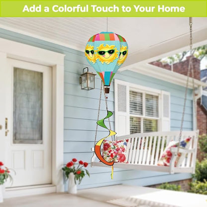 Briarwood Lane Hello Summer Sun Hot Air Balloon Spinner