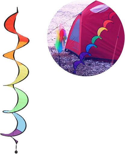Hanging Wind Spinners, Spiral Wind Spinner Colorful Windsock Outdoor Garden Decor Hanging Decoration for Yard Garden Outdoor