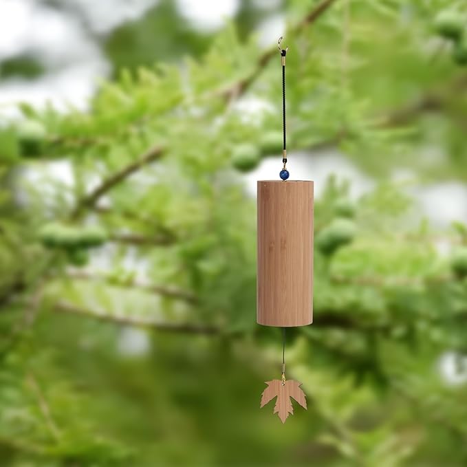 Meditation Chimes, Bamboo Wind Chimes, Wood Wind Chimes for Sound Healing, Meditation, Relaxing, Unique Decor Gift for Outdoor