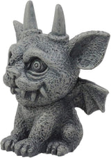 Ebros Gothic Horned Bat Cat Gargoyle Bast Figurine Small Mythical Fantasy Decor Statue 3.25" Tall As Talisman of Protection Fairy Garden Accessory DIY Renaissance Or Medieval Collectible