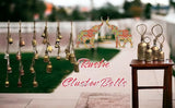Mango Gifts Vintage Bells Hanging Chimes with Jute Rope, Bohemian Style Decor Tranquil Wind Chimes for Garden Outdoor and Patio Decoration, Antique Copper Finish (MGT27)