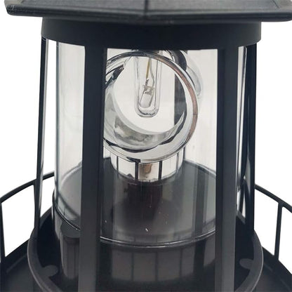 Tookie Solar Powered Lighthouse, 360 Degree Rotating IP65 Waterproof Garden Smoke Towers Statue Lights, Landscape Beacons Lamp for Lawn Patio Pond Yard Outdoor Decor