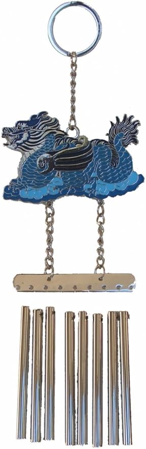 Feng Shui Flying Dragon 8-Rod Windchime Metal Wind Chime