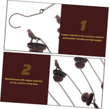 Decorative Metal Rain Chain for Gutters Drainage Elegant Cups Outdoor Garden Decor Resistant Design for Rainwater Diverter