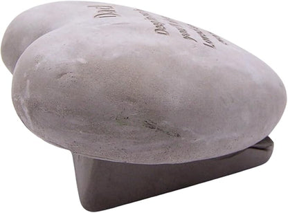 Wowser Heart Shaped Memorial Stone, Sympathy Gift, Remembrance Garden Accent, 6 Inches (Dad)
