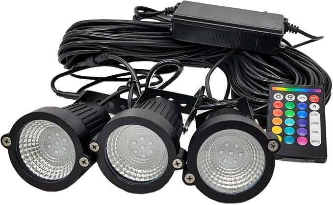 Custom Pro Color Changing Universal Upgraded Premium Light Kit for Oase & Pond Boss 1/4 HP Floating Fountain w/Remote