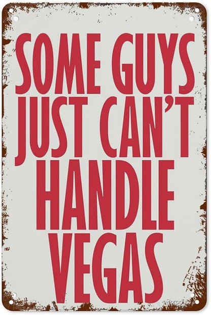 Patio Wall Decor Handle Vegas Metal Sign Appreciation Vintage Retro Tin Sign: Decorative Wall Art For Bathroom,Yard,Wedding,Street,Garage,And More 8X12inch
