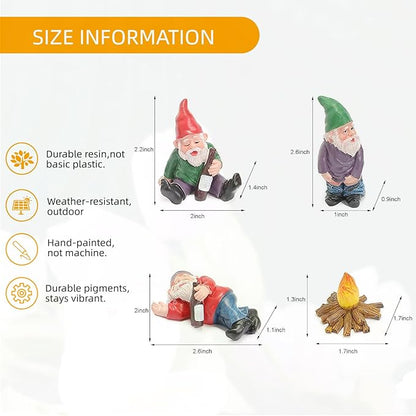mini Gnomes, Fairy Garden Accessories,Fairy Garden,mini Gnomes Figurines,gnome Figurines,mini gnome,Small Gnomes Figurines,Miniature Garden Figurines,mini Resin Gnomes,Small gnome