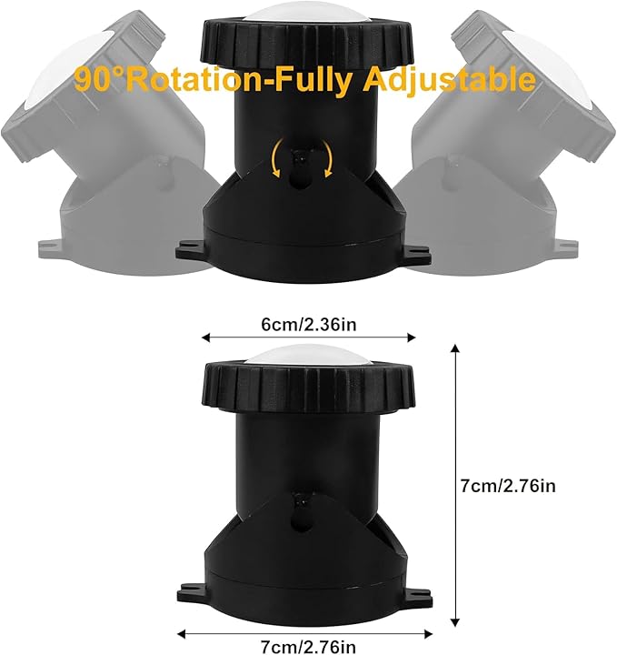 Pond Lights Colored with Timer, Underwater Fountain Light LED RGB IP68 Waterproof Submersible Spotlight for Outdoor Fish Pond Fountain Garden Lawn Yard Waterfall (Set of 3)