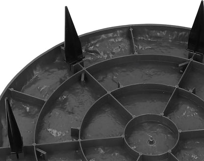 Yosoo 39.9cm Round Step Stones, 6 Ground Stakes, Decorative Landscaping Projects, Outdoor, Sidewalk, Garden Stepping Stones (Round)