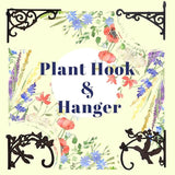 Comfy Hour 11" Black Antique Vintage Cast Iron Hummingbird Plant Hanger, Rustic Figurine Style Home Decor, Metal Wall Mount Bracket for Garden