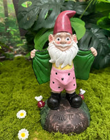 Teaeeno Funny Garden Gnome Statue - Say Hello to My Little Friends Sign, Weather Resistant Outdoor Decor, Patio & Yard Art, Unique Gift for Gardeners & Gnome Enthusiasts