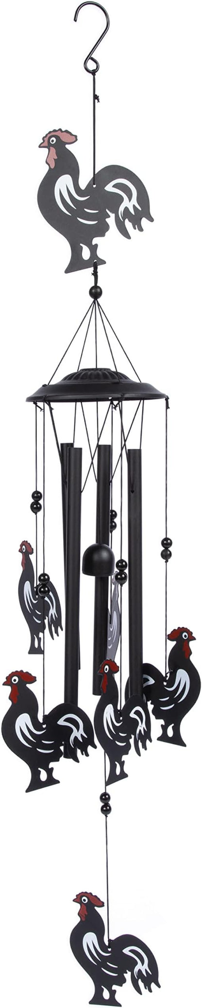 VP Home Rooster Wind Chimes for Outside, Unique Wind Chimes with Elegant Design for Gardens, Patios, and Porches, Thoughtful Gifts for Mom, Grandma, and Rooster Decor Lovers