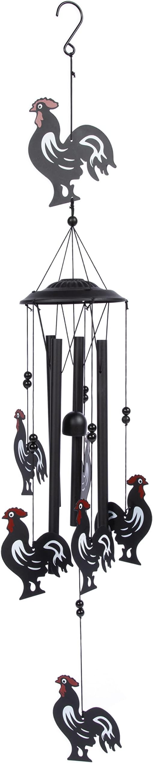 VP Home Rooster Wind Chimes for Outside, Unique Wind Chimes with Elegant Design for Gardens, Patios, and Porches, Thoughtful Gifts for Mom, Grandma, and Rooster Decor Lovers