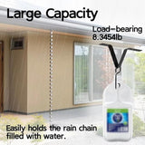 Rain Chain Gutters Adapter Clip for Outside V Style Copper Hook Hanger Iron Connector for Rain Chimes Downspout Outside Hardware Rain Catcher System Installation Accessories for Garden & Yard Spring.