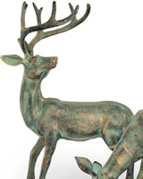 SPI Home Garden Deer Pair Garden Statues Outdoor Décor