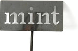 Classic Metal Garden Markers 19 Inches Tall (mint, Raw, Unfinished Steel (will rust with time))