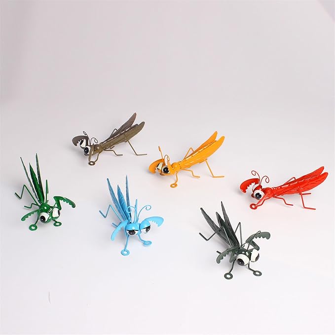 Iron Locust Decorations Model Outdoor Statue Garden Decors Metal Garden Metal Ornament Iron Metal Garden