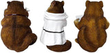 OrnamentallyYou Spring & Summer-Themed Garden Statues – Adorable Outdoor Decor for Lawn, Patio & Porch (Whimsical Chipmunk Trio Set of Three Figurines, 5" Cute Desk Decor and Garden Statues)
