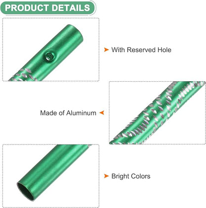 M METERXITY 24-Pack Wind Chime Tubes, 4 Sizes Aluminum Metal Wind Bell Empty Tubes for Outside/Adults Arts and Crafts/DIY [Green]