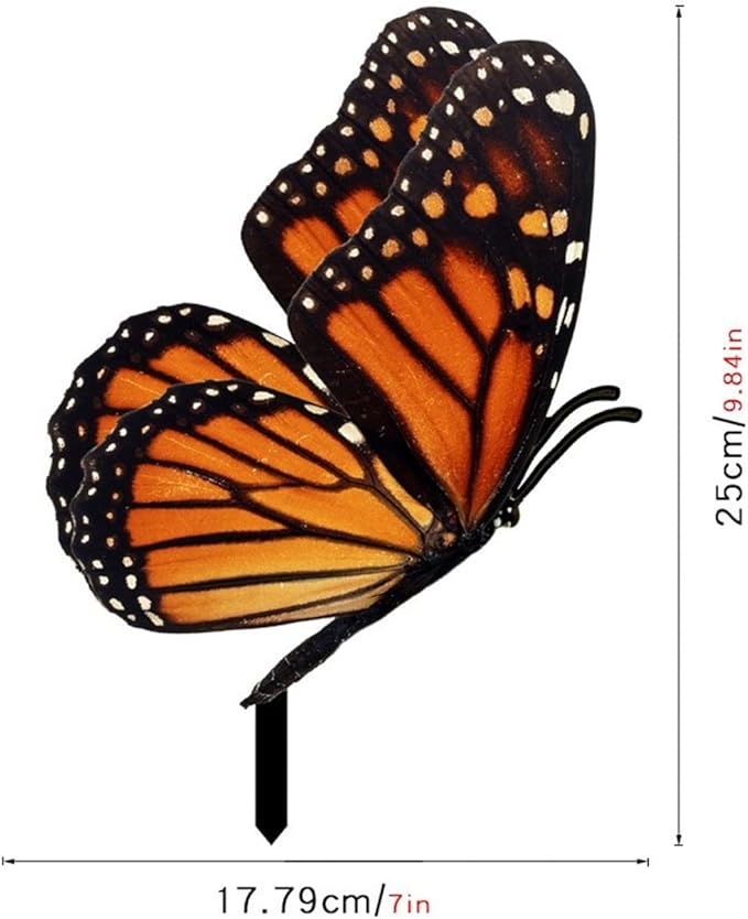 Animal Silhouette Sculptures - Acrylic Yard Art Decor Stakes，Cute Realistic Garden Ornaments for Backyard, Patio, Roof Décor, (B)