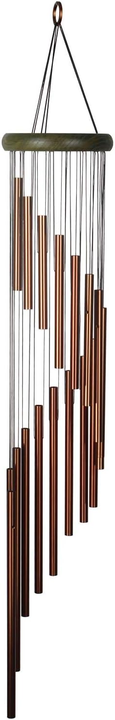 Woodstock Chimes Signature Collection, Woodstock Habitats Rainfall, Medium (31'') Green, Decor Designs Wind Chimes for Outdoor, Patio, Home or Garden Décor (HCRG)