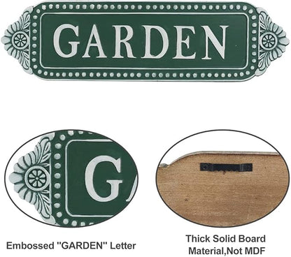 CHIC Greenhouse Sign - Decorative Outdoor Vintage Yard Sign - Front Porch & Farmhouse Decor - 16.5 * 4.5 Inch