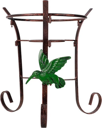 9.4" Tall Gazing Ball Stand, Tripod Gazing Globe Stand for 10-12 Inches Gazing Globe, Metal Gazing Ball Display Holder for Outdoor Garden Lawn Yard, Copper