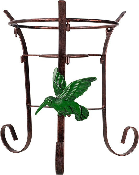 9.4" Tall Gazing Ball Stand, Tripod Gazing Globe Stand for 10-12 Inches Gazing Globe, Metal Gazing Ball Display Holder for Outdoor Garden Lawn Yard, Copper