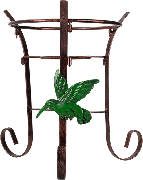 9.4" Tall Gazing Ball Stand, Tripod Gazing Globe Stand for 10-12 Inches Gazing Globe, Metal Gazing Ball Display Holder for Outdoor Garden Lawn Yard, Copper