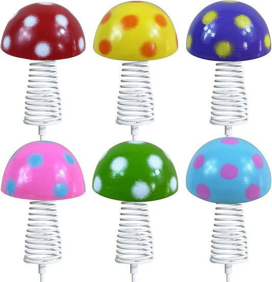 Easter Garden Stakes Outdoor Decorations - 6 Pack 7.5" Height Colorful Lawn Decoration, Outdoor Whimsical Yard Art for Flower Beds, Pathways, Patio Planters, Porch Decor
