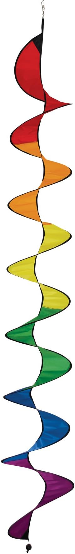 In The Breeze 4253 Rainbow, 84-Inch Curlie Wind Spinner, 84 Inch