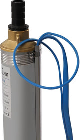Deep Well Submersible Pump AC 110V 550W Electric Submersible Water Pump, 16 GPM Flow, 295ft Lift, Farm Ranch Irrigation Submersible Bore Hole Deep Well Pump 3420 RPM