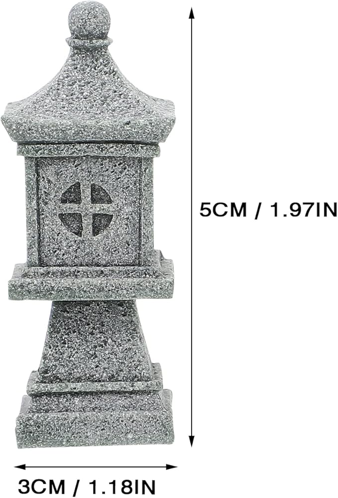 STOBOK 3pcs Sandstone Pavilion Garden Decorations Pavilion Shape Landscape Ornaments for Outdoor Decor Miniature Garden Accessories for Terrariums and Bonsai Display