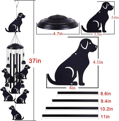 Dogs Wind Chimes Outdoor Decor, Mobile Wind Catcher, Retro Wind Bells, Blessing Wind Chime, Memorial Windchimes for Home, Balcony, Yard, Room, Xmas, Party, Indoor, Garden Decoration, Gifts for Mom