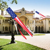 2 Pack 4th of July Windsock American Flag Wind Socks Outdoor Heavy Duty, 40" Stars Stripes USA Flag Windsocks for Patriotic Memorial Day Decorations & 4th July Decorations Outdoor Yard Garden Tree