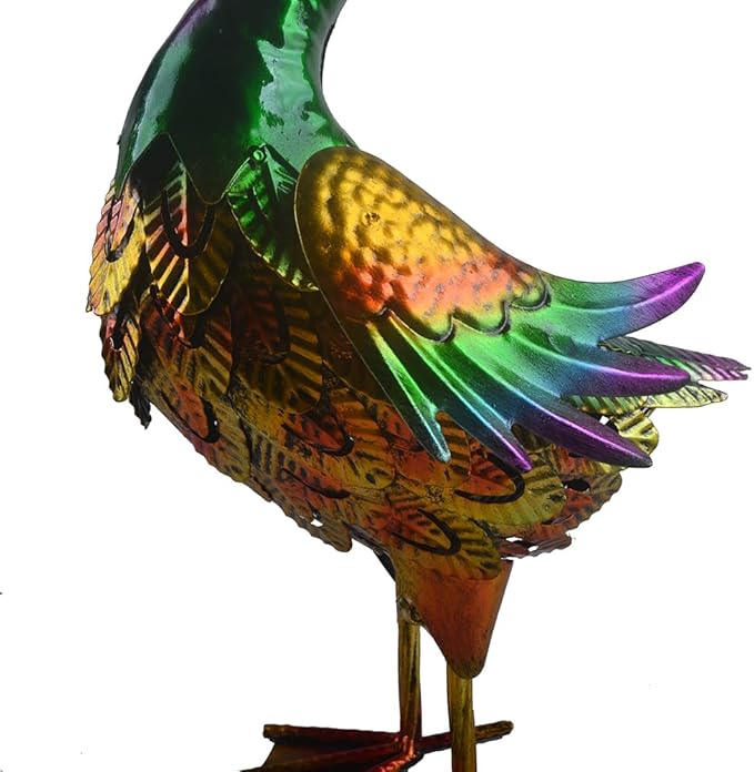 Duck Statue Metal Mallard Duck Sculpture Garden Decoration Metal Yard Art for Patio Lawn Backyard Outdoor Decoration