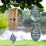 ASTARIN Personalized Happy Retirement Wind Chimes, Tree of Life Retirement Wind Spinner Gift for Women/Men Teacher Coworker 2024, Going Away Farewell Gifts, Deep Tone Larde Wind Chime(Produced in USA)