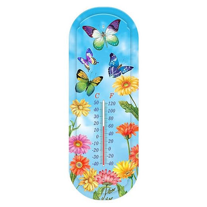 Briarwood Lane Fluttering Butterflies Metal Thermometer