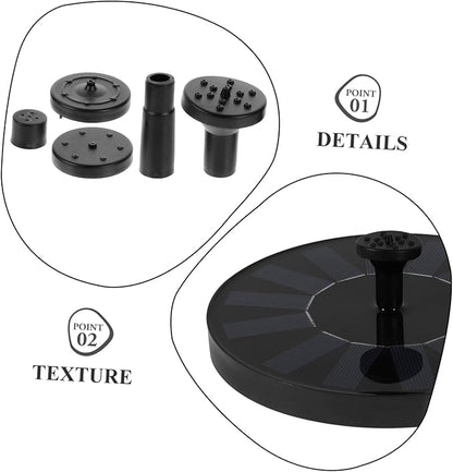 Mipcase Lar Power Bird Bath Fountain Water Pump for Garden Pool Pond Patio Auto-shutoff Feature